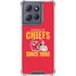 NFL Kansas City Chiefs Helmet Moto G Play 5G (2025) Clear Case